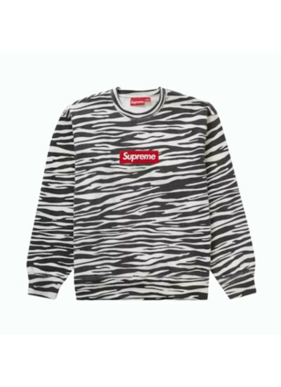 Supreme Box Logo Hooded Sweatshirt Zebra