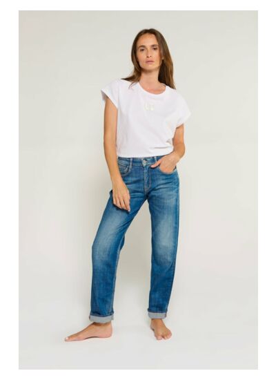 Jeans droite , 7/8ème