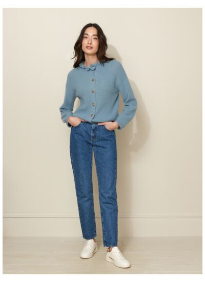 CARDIGAN MOHAIR VOLANT