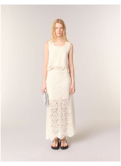 Jupe longue en crochet