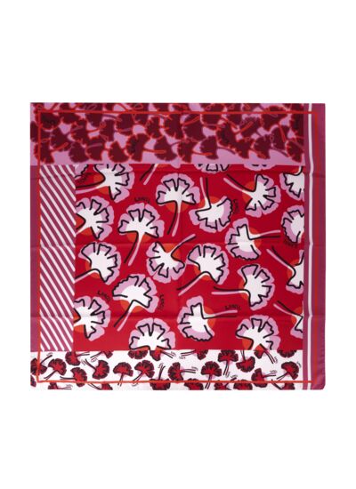 Motif Ginkgo - Car90 Ginkgo - Multico Cerise