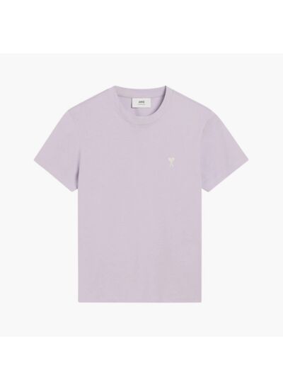 Ami Paris T-shirt Ami de Coeur Blanc Lila