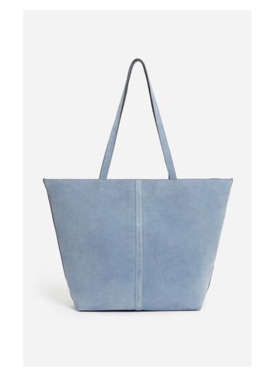 Grand Cabas Daily En Cuir Velours En Coton