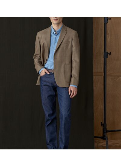 Veste seule Heaton en laine Cinnamon