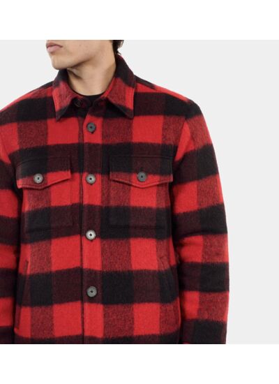 Blouson Style Surchemise À Carreaux Homme
