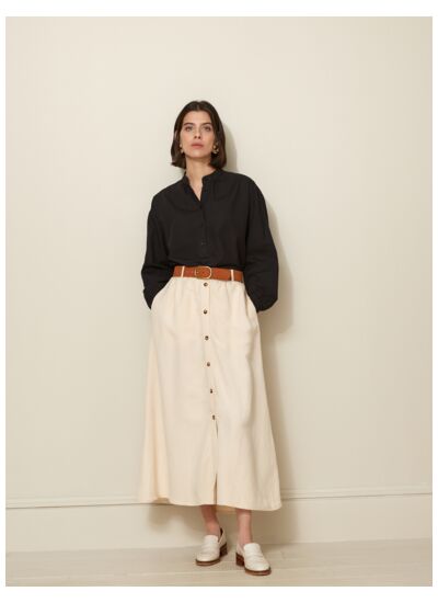BLOUSE DOBBY RAYURE