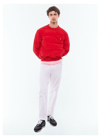 Sweat doudoune en toile déperlante