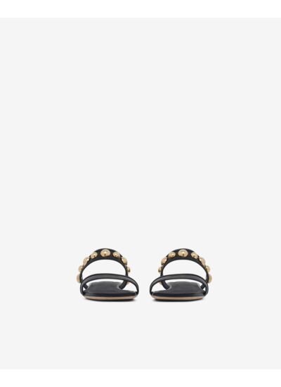 Mules Plates En Cuir Thulite