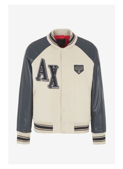 Blouson - doublure argentée/marine