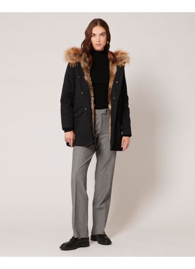 Parka Piria Noir en Coton