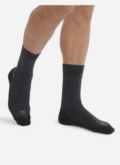 Dim Lot de 2 paires de chaussettes homme Anthracite Chiné Ultra Resist