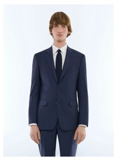 Veste ajustée en laine à carreaux