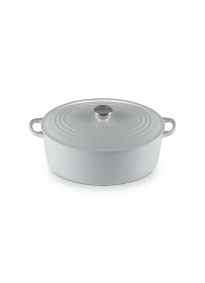 Cocotte ovale 31cm en fonte émaillée vapeur