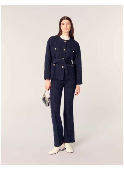 Veste 4 poches en tweed