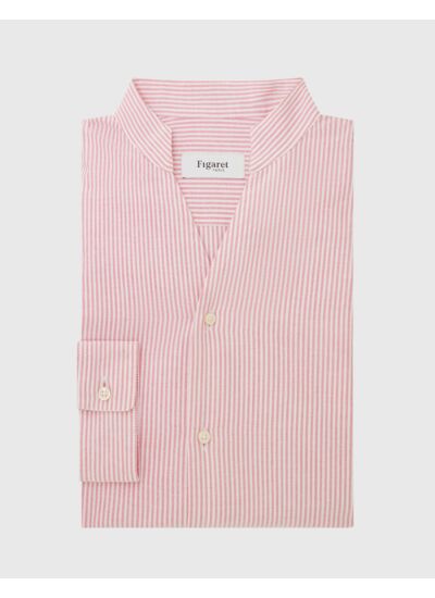 Chemise Carl rayée rose