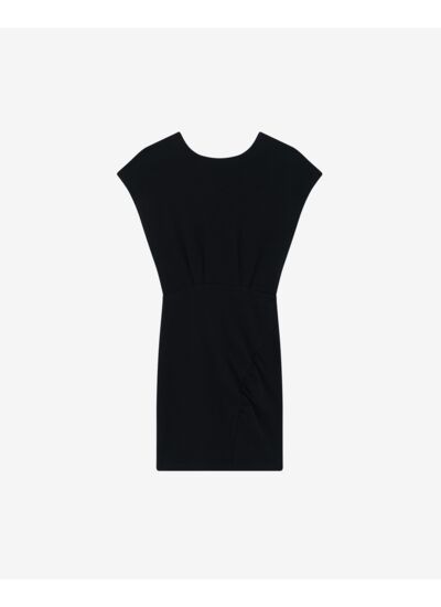 Robe Courte En Jersey Col Rond Verdi