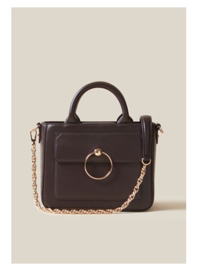 Sac Anouck cuir lisse chaîne