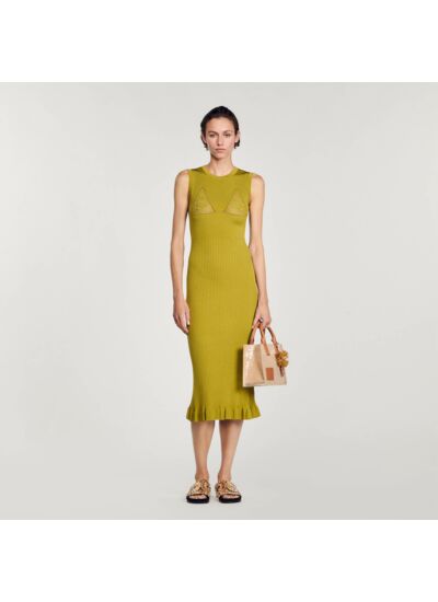 Robe midi en maille