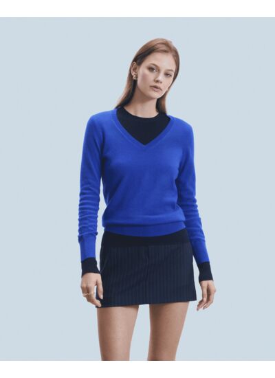 Pull Col V Basique