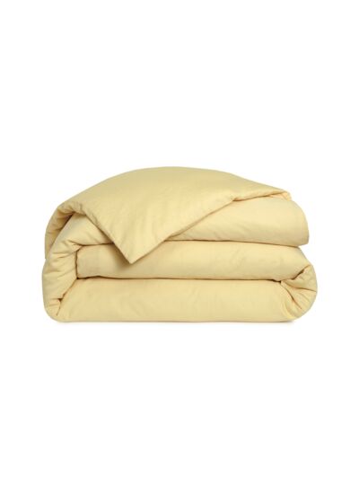 Desforges - Housse de couette en satin de coton lavé rose, Palerme