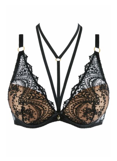 Soutien-gorge Plunge foulard Écrin Noir