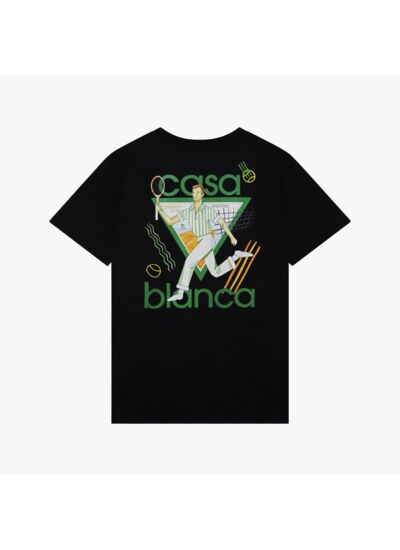 Casablanca T-Shirt Le Jeu de Couleur Noir