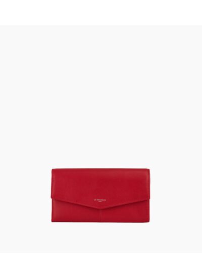 Grand portefeuille Charlotte en cuir lisse