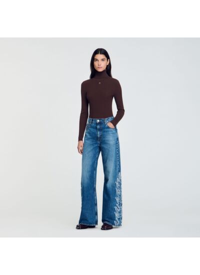 Jean flare flammes