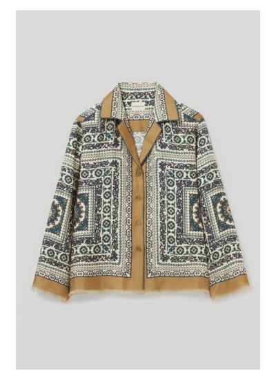 Chemise soie imprimée
