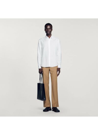 Chemise en coton et lin