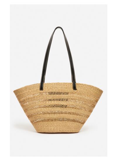 Grand Panier Reed En Coton Et Lyocell