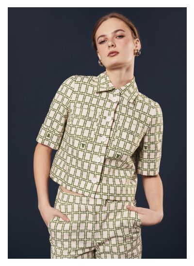 Chemise Christine-Ecru en Lin