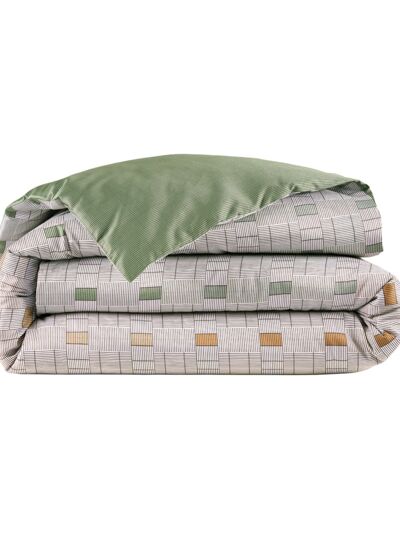 BOSS Home - Housse de couette en satin de coton, Manifesto