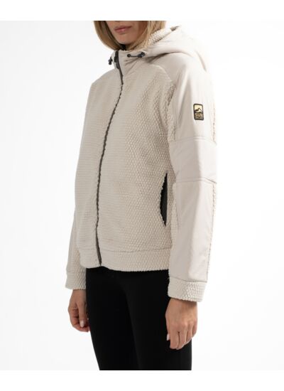 Veste à capuche en polaire épaisse