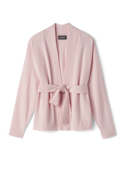 Veste courte ceinturée - Femme - CERISIER