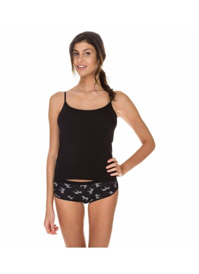 Lot de 2 caracos noir/blanc Les Pockets coton