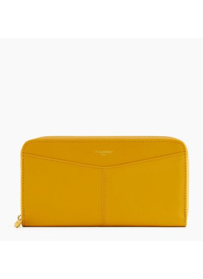 Compagnon zippé Charlotte en cuir lisse