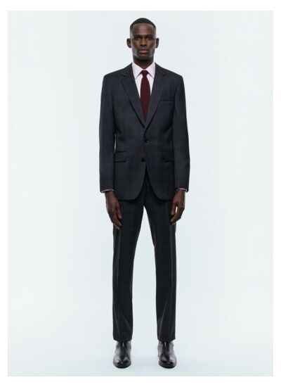 Costume ajusté en laine certifiée