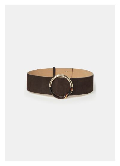 Ceinture Lauren-Figue en Cuir De Vachette