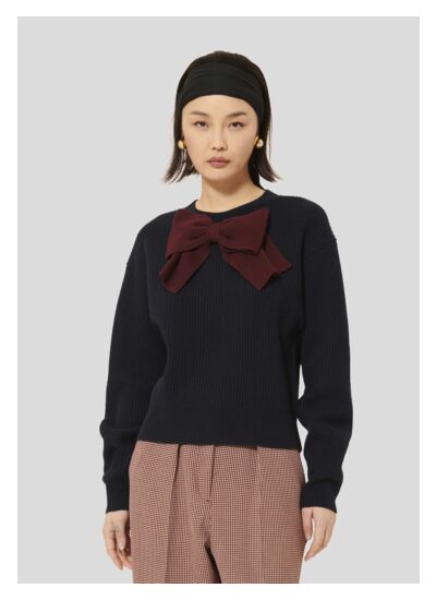 Pull Phoebe-Nuit en Laine Mercerisée