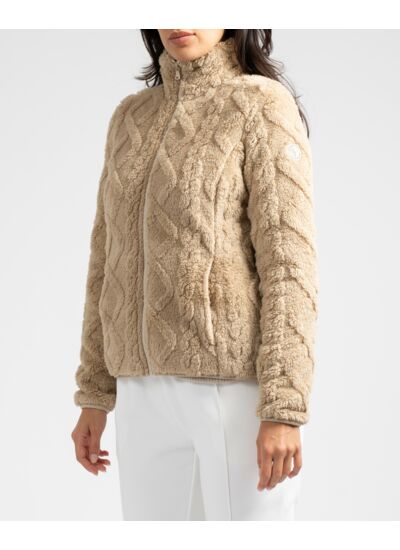 Veste sherpa zippée