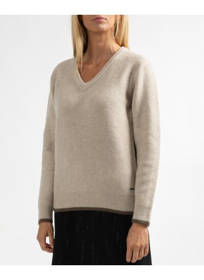 Pull en maille col V