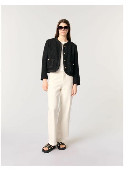 Veste courte en tweed