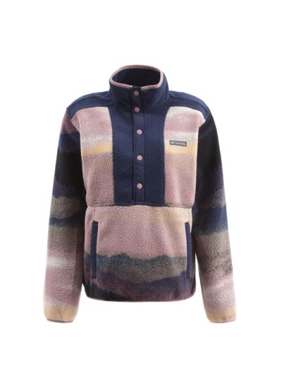 SUNSET CANYON FS PRINTED HALF SNAP Bleu