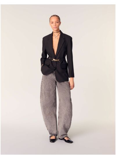 Veste de tailleur à ceinture