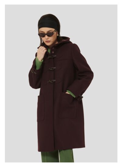 Manteau Manoela-Figue en Laine Froide