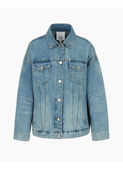 Blouson - icône en denim indigo