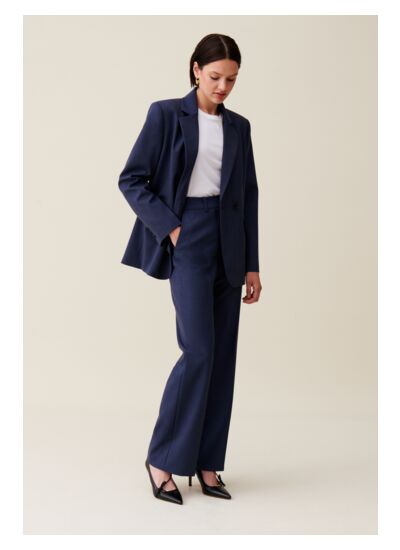 Veste tailleur croisée marine