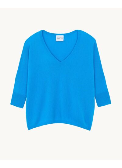 Pull MINIE Pull cachemire col v oversize manche 3/4