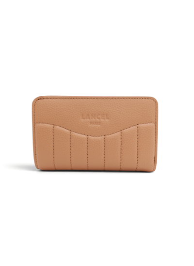Rodéo de lancel - portefeuille rectangle zippé - camel